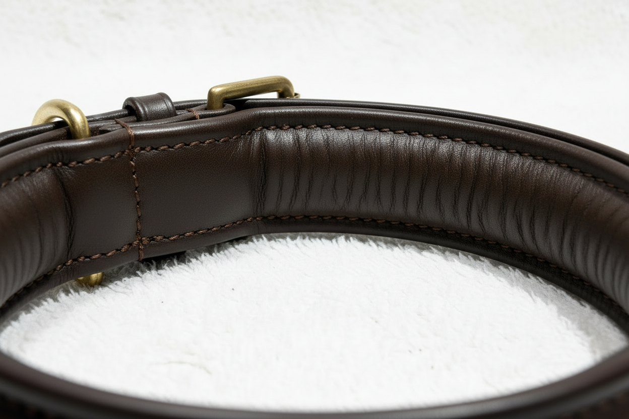 Leather Dog Collar With Handle